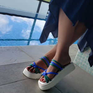Sandalia Nuquí Verde x Azul