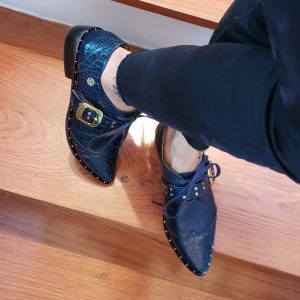 Oxford Paris Black Taches y Correa