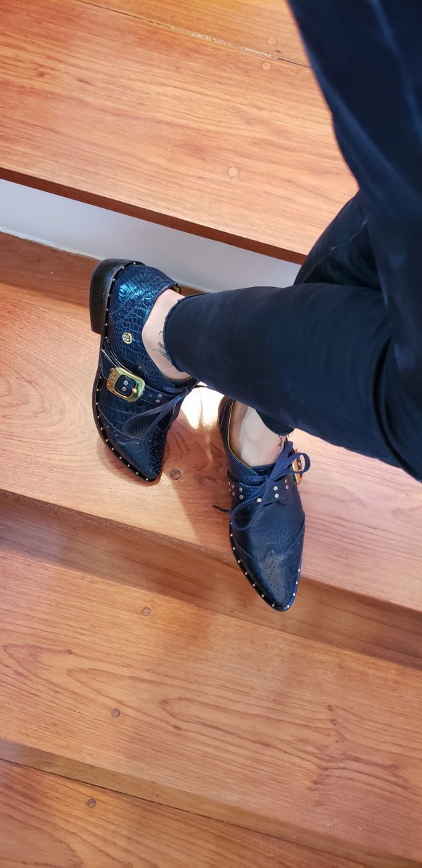 Oxford Paris Black Taches y Correa