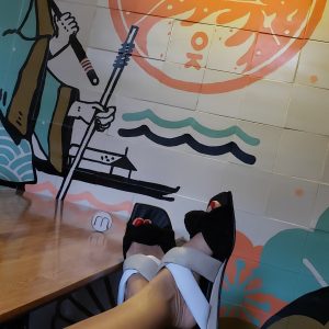 Sandalia Aruba Negro x Beige x Blanco