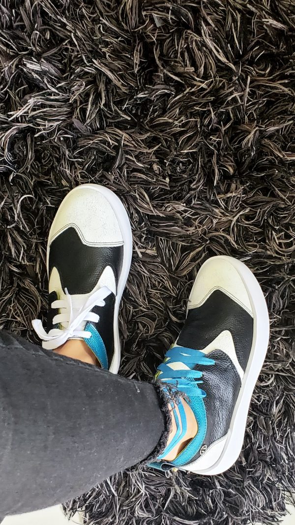 Tenis Waves Blanco x Negro x Azul